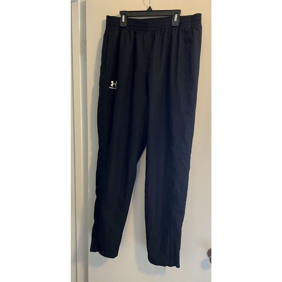Under Armour Mens Black Athletic Track Sweatpants Size Large - Picture 1 of 3